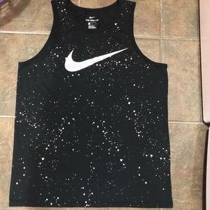 Nike cut off Black with white nike check mark.